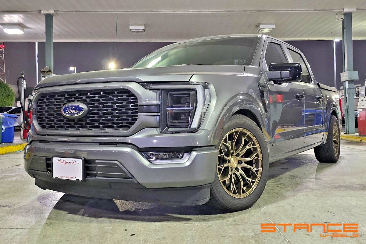 20” STANCE XT1 BRUSHED BRONZE WHEELS RIMS FOR FORD F150 XLT STX