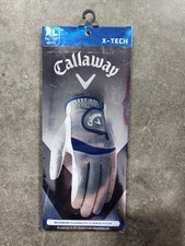 Callaway X-Tech Golf Glove Men's Left Hand Color Grey/white/blue XL