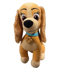 Disney Lady Plush Lady and the Tramp Dog 9.5in Tan Brown Stuffed Animal Toy