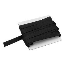 Double Fold Bias Binding Tape, 1/2 Inch x 6 Yards Twill Tape, Black