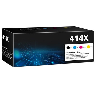 414X Toner Cartridges 4 Pack High Yield Color Laser Jet Pro MFP M479fdw M454d...