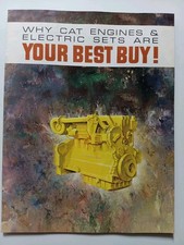 Vintage CAT Caterpillar Engines & Electric Sets Advertising Sales Brochure