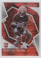 2021 Panini Rookies & Stars Rookies Red Pulsar Prizm Demetric Felton #191 fm0