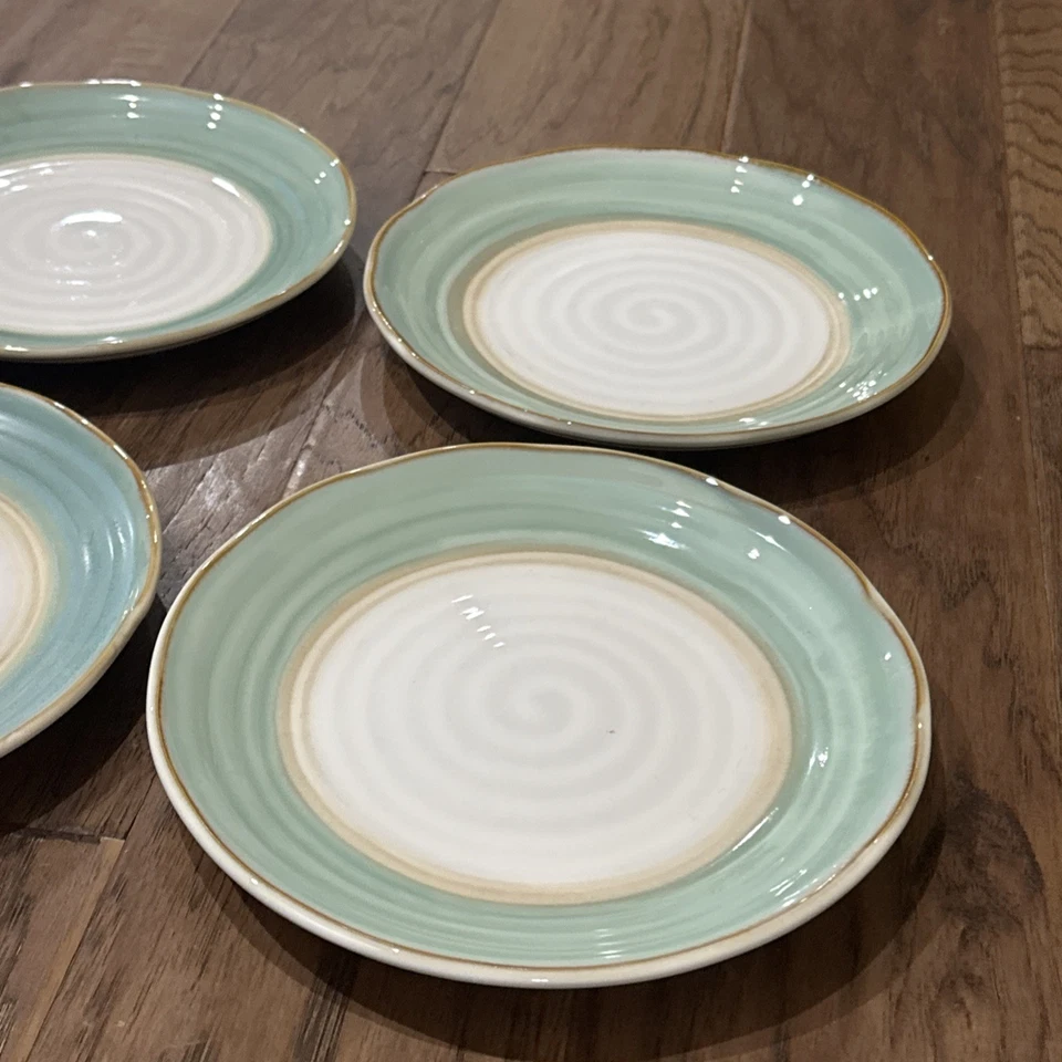 Set of 4 Sango Chromatic Sage Salad Plates 8.5” Rare 4987 FREE SHIPPING - Image 3 of 4