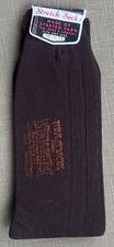 Vintage Men  s Stretch Socks Sz. 10-13, Brown, 100 DuPont Nylon, NOS