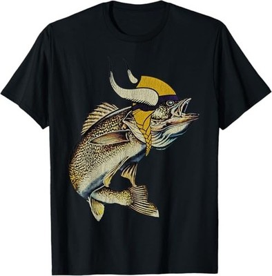 NEW LIMITED Retro Minnesota Walleye Fishing Lake Walleye Fishing T-Shirt S-5XL