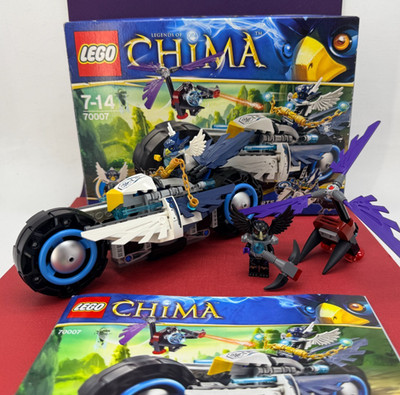 2013   Lego   Legends Of CHIMA : Eglor's Twin Bike Set #70007 Retired / Complete