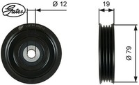 Gates T39184 Spannrolle FüR Keilrippenriemen Spannrolle FüR Keilriemen