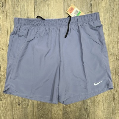 Nike Shorts XL Mens Indigo Blue Dri Fit Challenger 7'' Brief Lined Versatile