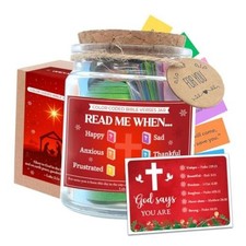Bible Verse Jar - Big - Bible Accessories - Christmas Jar for Bible Verse