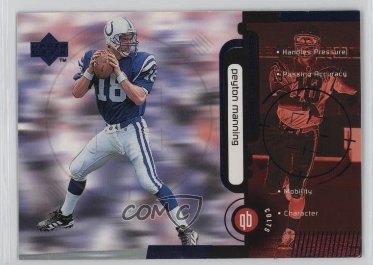 1998 Upper Deck Constant Threat Peyton Manning #CT2 Rookie RC HOF 7sd