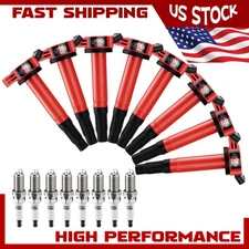 UF487 Ignition Coil and Spark Plug 1483 For Toyota Tundra V8 4.6L 4.7L 5.7L 2010