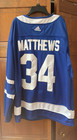 adidas Toronto Maple Leafs Auston Matthews #34 NHL Hockey Jersey Blue M — photo 1
