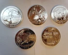 2015 ATB 5oz .999 SILVER COIN 5 COIN SET