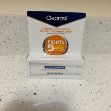Clearasil Benzoyl Peroxide Stubborn Acne Spot Treatment Cream 1 oz EXP 2026/12