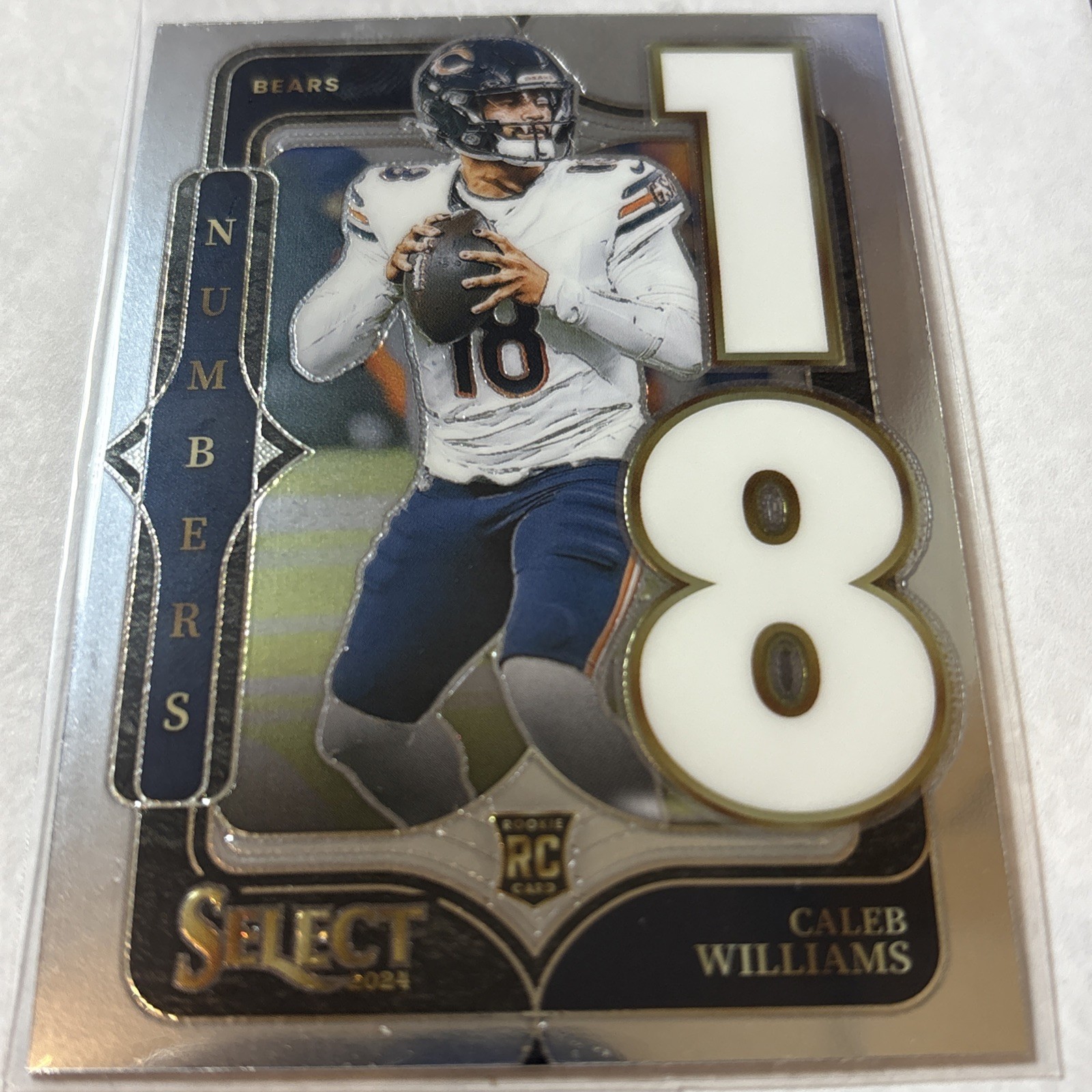 Caleb Williams 2024 Panini Select RC Select Numbers #19 Chicago Bears