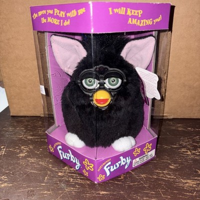 1st Gen 1998 Furby 70-800 Black White Tuxedo In Box Tiger Electronics New Sealed