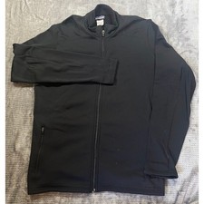 Patagonia Mens XL Full Zip Fleece Jacket Black Mock Neck Mid Layer Coat 40128