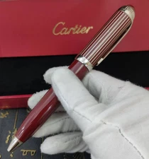 Cartier Executive Red Ballpoint Pen 2025 Rare VIP Gift New Luxury Pen Full Box