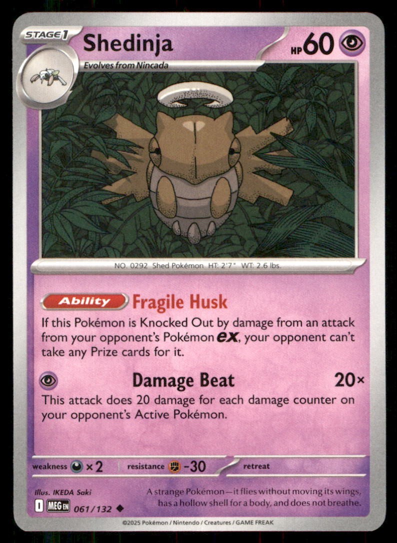 Pokémon TCG Pokémon Shedinja Shedinja Uncommon Regular