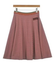 MARNI Knee-length Skirts WhitexRedxBlack Patterned 40 Approx. M 2200711600058