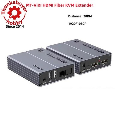 MT-ViKI 20KM HDMI Fiber KVM Extender USB SC Fiber Optic Signal Amplifier TX+ RX