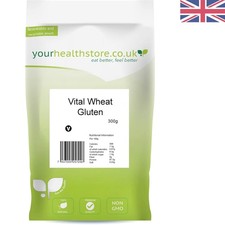 Sustainable 300g Vital Wheat Gluten Flour - 87.5% Protein, Perfect for Breads 29.97 per kilo