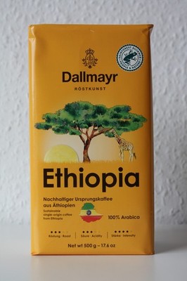 Dallmayr RÖSTKUNST ETHIOPIA 100% ARABICA KAFFE- 1 Pack. X 500 Gr. gemahlen!