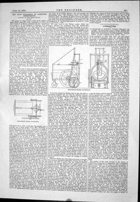 Antiker Druck Leihgabe Technik wissenschaftliche Instrumente Lokomotive Modell 1876