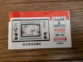 NINTENDO GAME & And Watch Mickey Mouse w/ BOX & Manual Booklet 1981 JAPAN