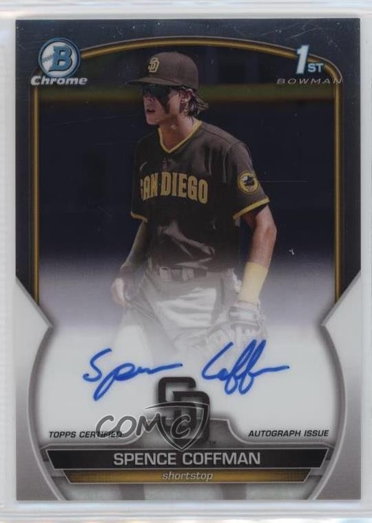 2023 Bowman Chrome Prospect Auto Spence Coffman #CPA-SCO Auto v9t