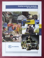 2005-6 PUB FN HERSTAL MINIMI MACHINEGUN POD ARME ASSAULT RIFLE ORIGINAL AD