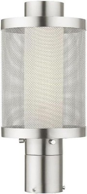New Livex Lighting 20684-91 1 Light Brushed Nickel Post Light Fast Shipping