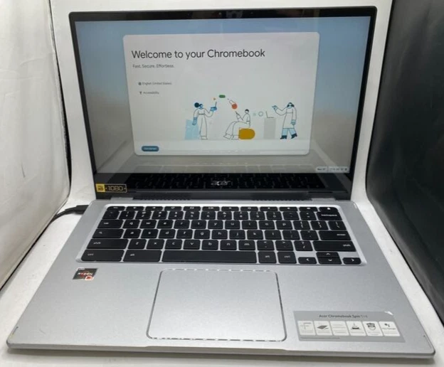 Acer Chromebook Spin 514 4" AMD Ryzen 3 3250C @2.00GHz 4GB RAM 64GB eMMC Foto 3 de 4