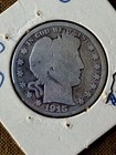 2~SILVER COINS: 1) 1915-D BARBER HALF DOLLAR & 2) 1929 STANDING LIBERTY QUARTER — photo 5