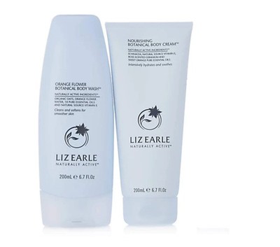 Liz Earle Orange Flower Botanical Body Wash & Nourishing Botanical Body Cream