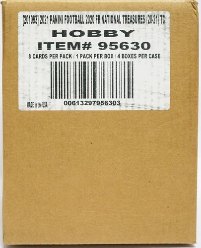 2020 Panini National Treasures Football Hobby 4-Box Case