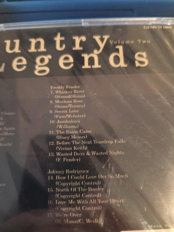 CD N 73 - Country Legends vol 2 - boxcar willey freddy fender bobby bare sealed Foto 3 de 3