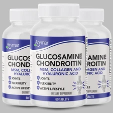 Arymar Glucosamine, Chondroitin, MSM, Collagen & Hyaluronic Acid 60 tab (3-Pack)