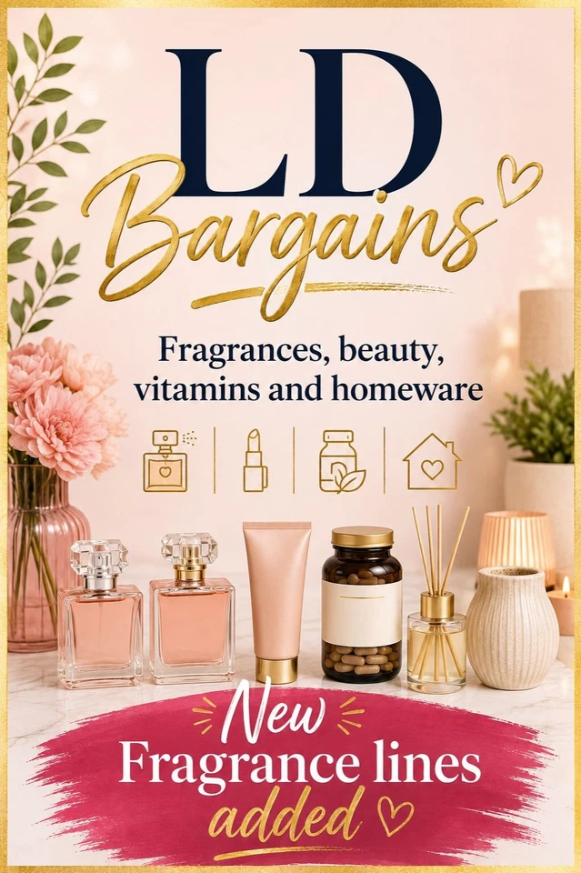 Fragrance, beauty, vitamins and homeware