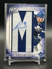 2012-13 Panini Prime #14 James van Riemsdyk /75 AU Toronto Maple Leafs