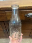Vintage 1930s Wern Farm Milk One Quart Dairy Glass Bottle Waukesha Wis WI