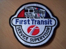 Patch "First Transit Service Supervisor" approx 8.5 x10