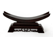 7.4inch Ebony Wood Samurai Sword Knife Dagger Blade Gun Holder Display Rack