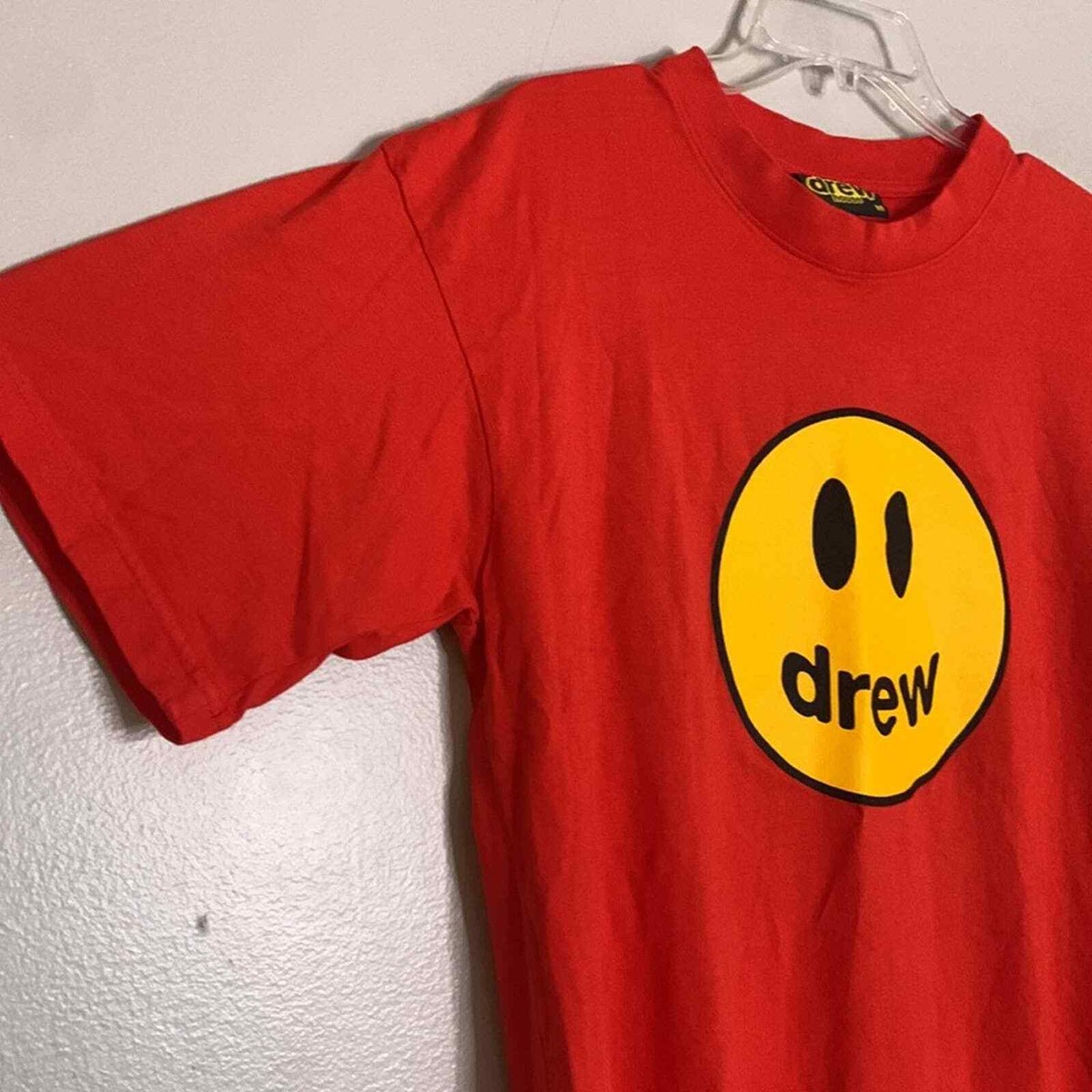 Drew house mascot short sleeve T-shirt Bieber red Size medium | eBay