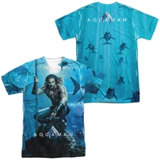 Aquaman Movie Poster Unisex Adult Halloween Costume T Shirt, S-3XL