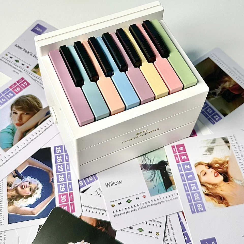 T-Swizzle Piano Calendar 2025 Music Sheets Toy Piano Included Berry Fanatics - Image 4 of 4