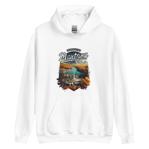 Montana Unisex Hoodie, Fall Hoodie style, Family Hoodie, Lovely Hoodie gift - Picture 4 of 4