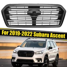 For 2019-2021 2022 Subaru Ascent Glossy Black Front Bumper Upper Grille 2.4L