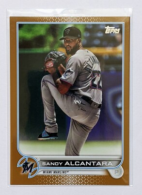 2022 Topps Series 2 Sandy Alcantara Gold /2022 #606 Miami Marlins